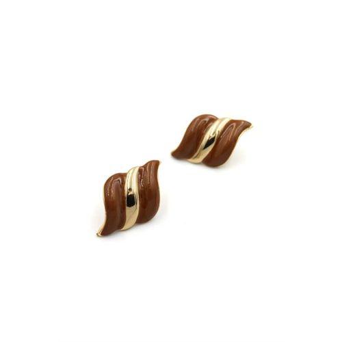 Mineli Küpe - Kahverengi