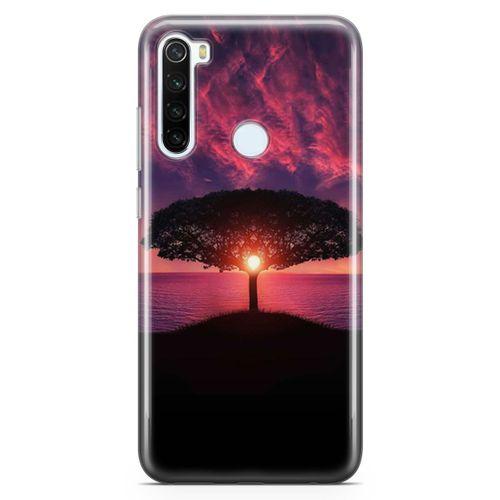 Xiaomi Redmi Note 8 Kılıf Güneşin Batışı Arka Kapak Koruma Desenli Full Koruyucu