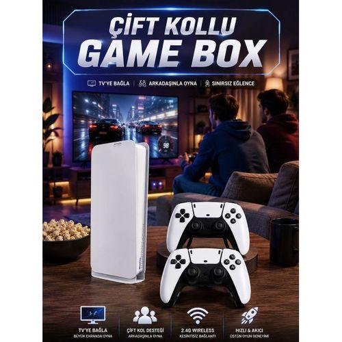 3d Çift Oyun Kollu 4k Hd Ekran Nostaljik 20 000 Oyunlu Beyaz Game Box