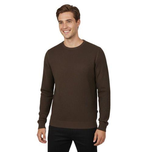 Erkek Sıfır Yaka Petek Doku Regular Fit Sweatshirt BGL-ST04950