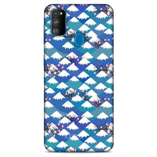 Samsung Galaxy M30s Kılıf Pastel Renkler (16) Kalın Kılıf Yeşil Mavi