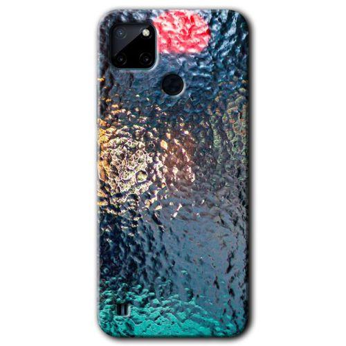 Realme C21 Kılıf HD Desen Baskılı Arka Kapak - Blur Cam + Kırılmaz Cam
