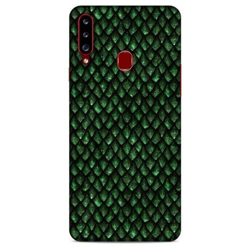 Samsung Galaxy A20s Kılıf Dragons (5) Koruma Kabı Ejderha Koyu Yeşil Pul