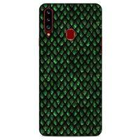 Samsung Galaxy A20s Kılıf Dragons (5) Koruma Kabı Ejderha Koyu Yeşil Pul