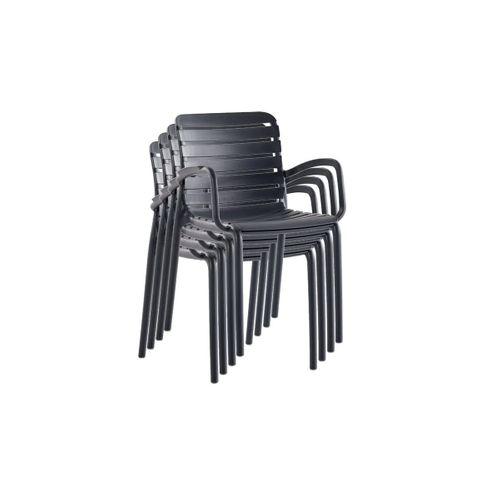 Allzalit Parma Polipropilen Sandalye - Antrasit (4 Adet Fiyatıdır)