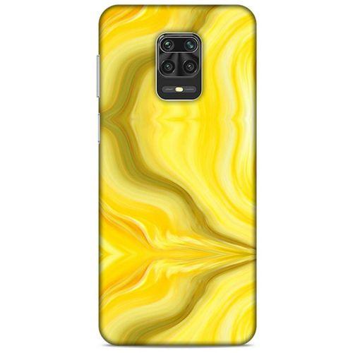 Mermer Desenli (11) Tema Tam Koruma Sarı Xiaomi Redmi Note 9 Pro Kılıf