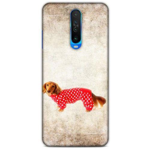 Xiaomi Poco X2 Kılıf Köpek Kıyafetleri (30) Silicone Case Dacshund Pijama