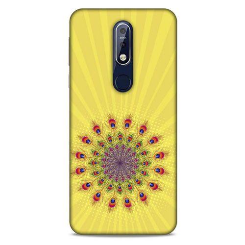 Nokia 7.1 Kılıf Desenli Özel Seri Tüyler (20) Koruyucu Kılıf