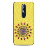 Nokia 7.1 Kılıf Desenli Özel Seri Tüyler (20) Koruyucu Kılıf
