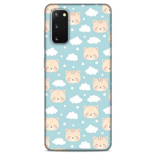 Lopard Samsung Galaxy S20 Uyumlu Kılıf Kediler (22) Tam Koruma Kılıfı Bulutlar