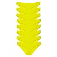 8 adet Süper Eko Set Likralı Kadın Slip Külot Sarı