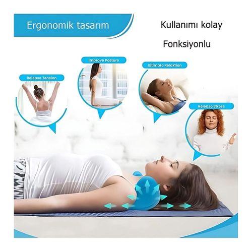 Ergonomik Boyun Masaj Yastığı – Servikal Traksiyon Destekli, Omurilik Ortopedik Yastık
