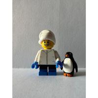 Orjinal Lego Minifigür ice boy with penguen