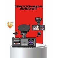 170° Geniş Açı Ön-arka-iç Kamera Seti – Tam Kapsamlı Araç Güvenliği