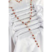 Pirinç Gold Renk Kırmızı Zirkon Taşlı Kalpli Y Kadın Kolye