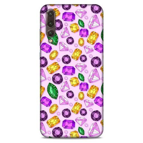 Huawei P20 Pro Kılıf Baskılı Özel Seri Taşlı (50) Shockproof Kılıf