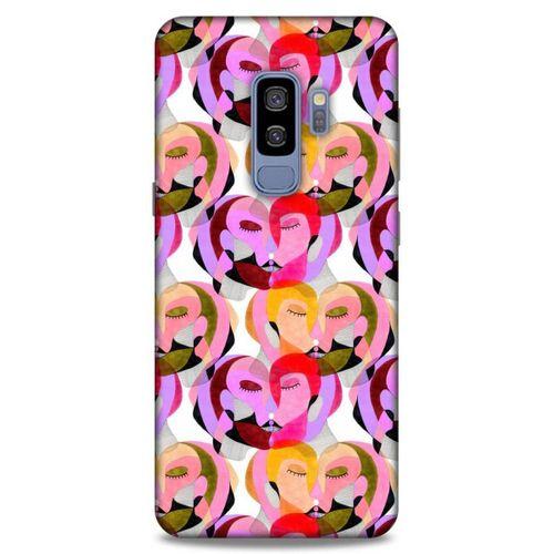 Lopard Samsung Galaxy S9 Plus Uyumlu Kılıf Sürreal Yüzler ♀ (2) Kabı Desenli