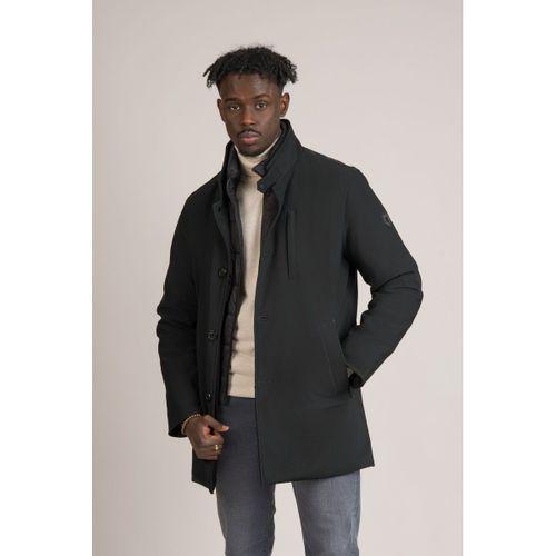 Regular Fit Dik Yaka Düğmeli Suya Dayanıklı Konforlu Termal Kaban