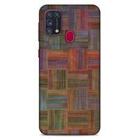 Lopard Samsung Galaxy M31 Uyumlu Kılıf Wood'X (48) Bumper Kılıf Desenli