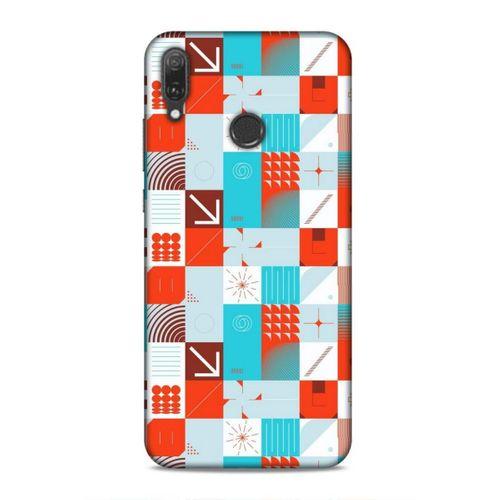 Huawei Y9 2019 Uyumlu Kılıf Insomnia (33) Hybrid Kılıf Turkuaz Kırmızı