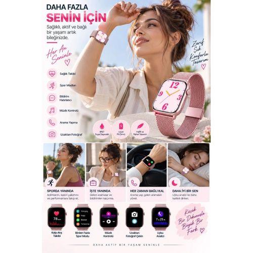 Günlük Kullanıma Uygun Akıllı Saat Arama Ve Bildirim Desteği