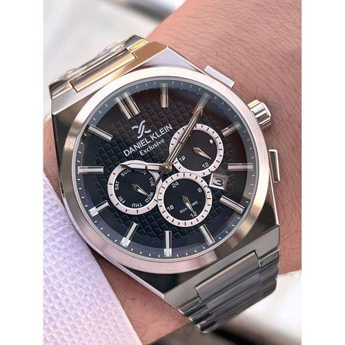 Daniel Klein Erkek Kol Saati 30 Metre Suya Dayanıklı Çelik Kordon + Bileklik Hediyeli VS.BLKT.0659