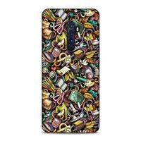 Oppo Reno 2 Kılıf Canim Ogretmenim Doodle Arka Kapak Silikon Koruma Full Koruyucu