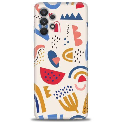 Samsung Galaxy A32 Kılıf HD Baskılı Kılıf - Çizim + Tam Ekran Koruyucu