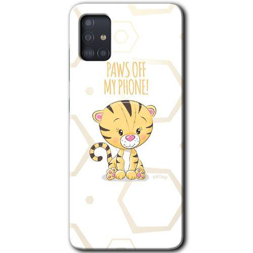 Samsung Galaxy A51 Kılıf Baskılı Kapak - Sevimli Kedi 1 +Tam Ekran Koruyucu