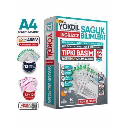 2026 YÖKDİL İngilizce SAĞLIK BİLİMLERİ ÖSYM Çıkmış Soru Tıpkı Basım Paket Deneme 12li Türkiye Geneli