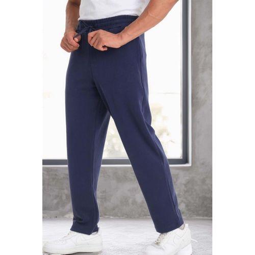Scuba Modal Kumaş Relaxed Fit Erkek Eşofman Altı Pantolon - Lacivert