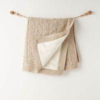 Andywawa Andywawa AC26340 Triko Battaniye Beige Melange