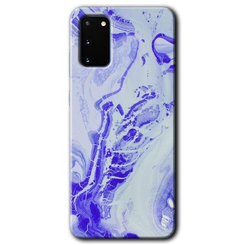 Galaxy S20 Kılıf HD Desen Baskılı Arka Kapak - Cranny Liquid Wall + Kırılmaz Cam