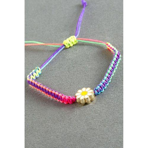 Papatya Makrome İp Bileklik