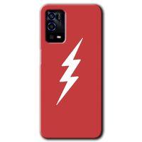 Oppo A55 Kılıf HD Desen Baskılı Arka Kapak + Temperli Cam - Flash Logo
