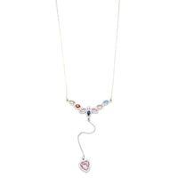 Damla Taşlı Y Kolye - Gümüş