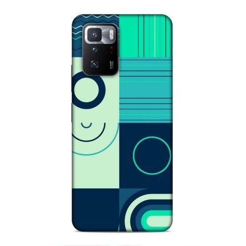 Xiaomi Poco X3 GT Uyumlu Kılıf Insomnia (10) Full Koruma Kılıfı Yeşil Lacivert