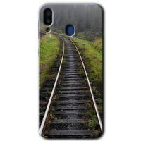Galaxy M20 Kılıf HD Desen Baskılı Arka Kapak - Tren Yolu + Kırılmaz Cam