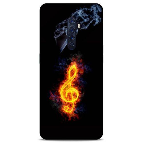 Lopard Oppo Reno 2 Uyumlu Kılıf FireX (13) Silikon Kap Sembol G Clef