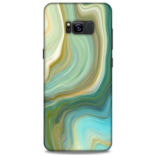 Mermer Desenli (23) Tema Ultra Koruma Kılıfı Su Yeşili Samsung Galaxy S8 Plus Kılıf