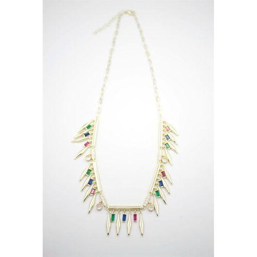 Taş Sallantılı Marka Kolye - Altın