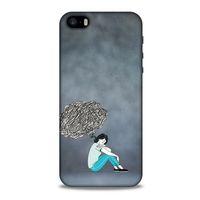 Apple Iphone 5S Kılıf Depresyon (5) Koruma Kabı Fuşya