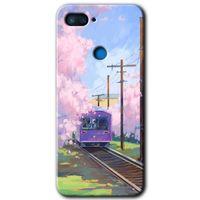Xiaomi Mi 8 Lite Kılıf HD Desen Baskılı Arka Kapak - Rails Paint + Kırılmaz Cam