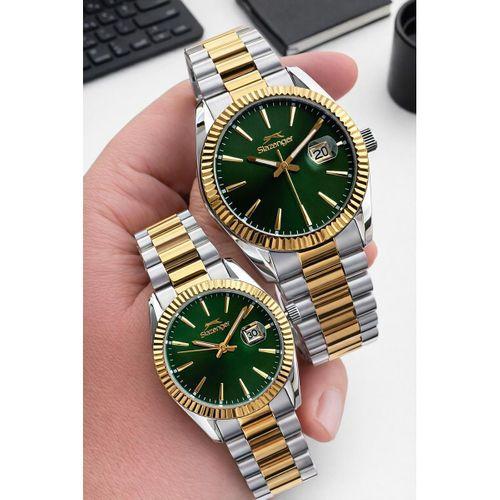 Slazenger Çiftlere Ve Sevgiliye 2 Yıl Garantili Özel 10 Atm Suya Dayanıklı Cift Saati FYS.2583.270