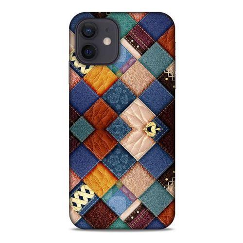 Apple iPhone 12 Kılıf Patchwork (31) TPU Kılıf Karışık Renkli