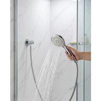 Kireç Önleyici El Duşu Seti Spiral Duş Hortumu Hareketli Duş Askısı