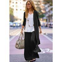 Kadın Uzun Kollu önü Açık Viskon Ceket Ve Pantolon Ikili Takım