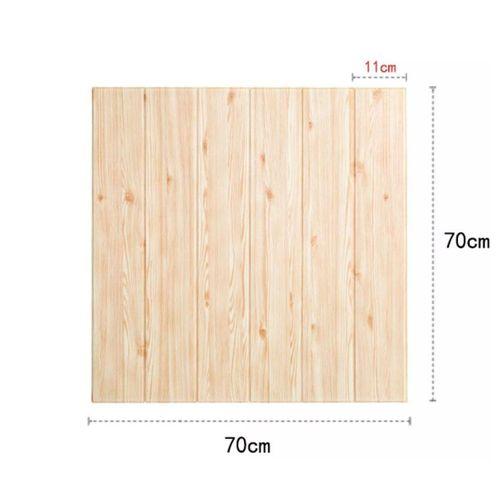 4 Adet 70cmx70cm Kendinden Yapışkanlı Açık Meşe Duvar Paneli Kağıdı Sticker Ofis Salon Otel Nw37