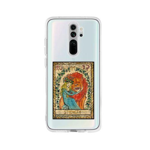 Redmi Note 8 Pro Strenght Desenli Premium Şeffaf Silikon Kılıf