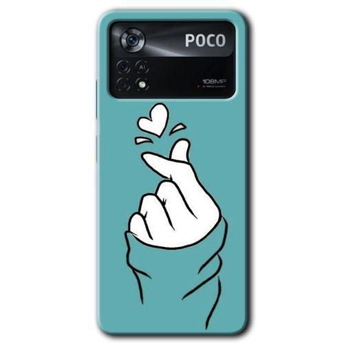 Poco x4 Pro Kılıf HD Desen Baskılı Arka Kapak - Mutluluk + Kırılmaz Cam